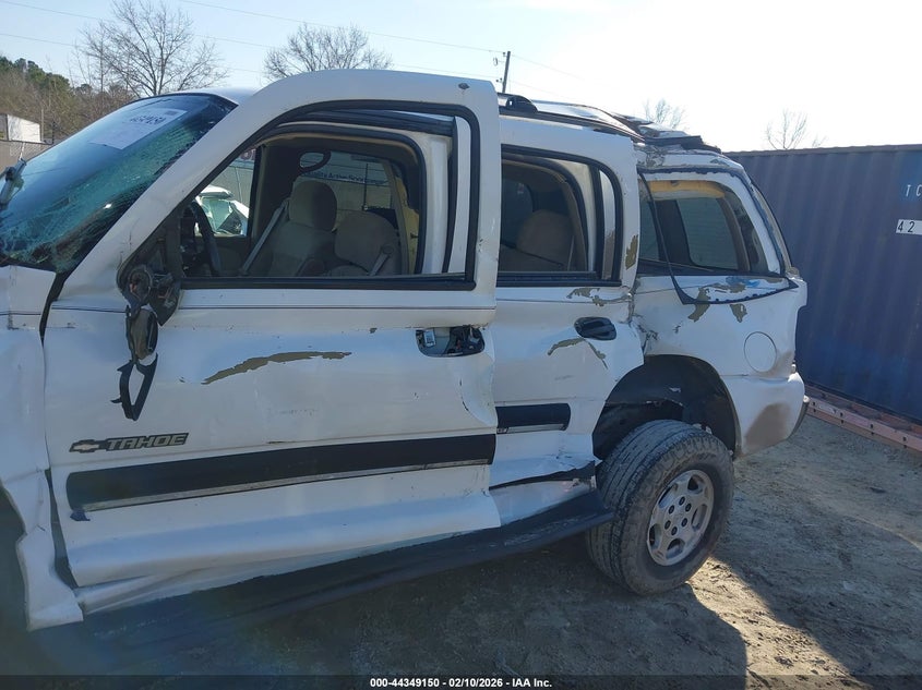 2001 Chevrolet Tahoe Ls VIN: 1GNEC13T41R200196 Lot: 44349150