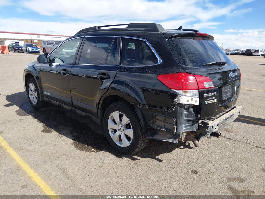 2012 Subaru Outback 2.5 2.5I Limited black Lot 111044349303 Vin 4S4BRBKC3C3240885