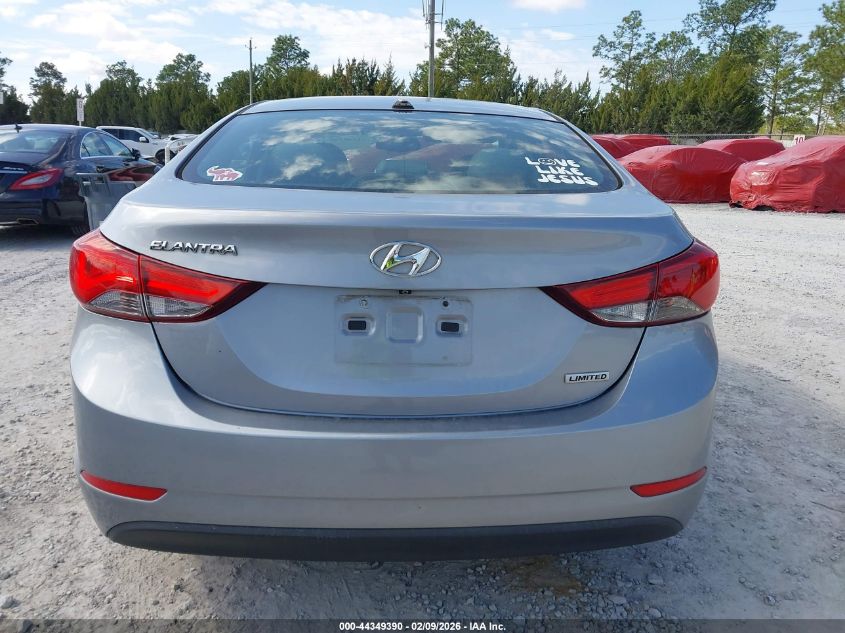 2015 Hyundai Elantra Limited VIN: 5NPDH4AE3FH620364 Lot: 44349390