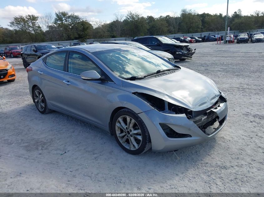 2015 Hyundai Elantra Limited VIN: 5NPDH4AE3FH620364 Lot: 44349390