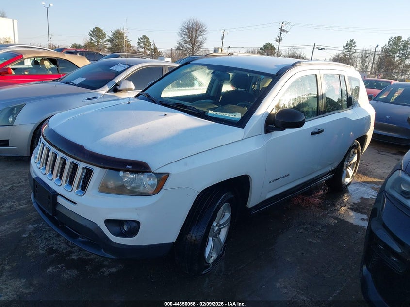 Vin: 1c4njcab2ed531575, lot: 44846512, jeep compass sport/north 20142