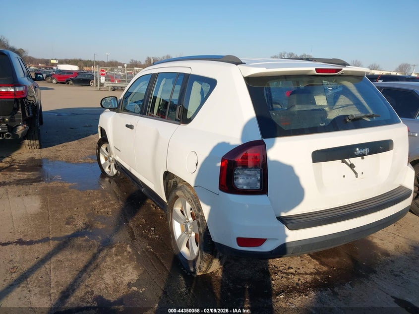 Vin: 1c4njcab2ed531575, lot: 44846512, jeep compass sport/north 20143