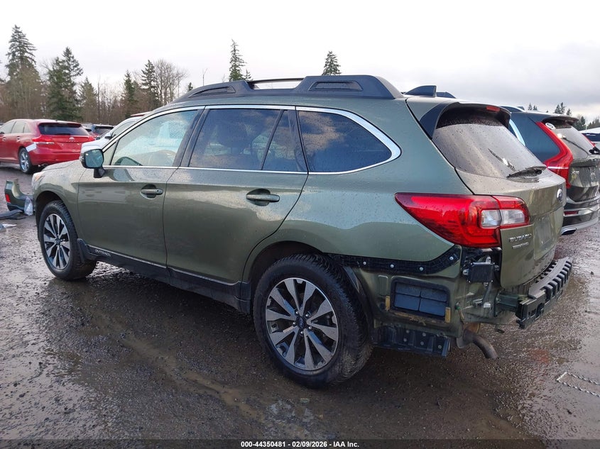Vin: 4s4bsanc4h3208237, lot: 44846935, subaru outback 2.5i limited 20173