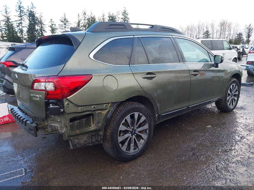 Vin: 4s4bsanc4h3208237, lot: 44846935, subaru outback 2.5i limited 20174