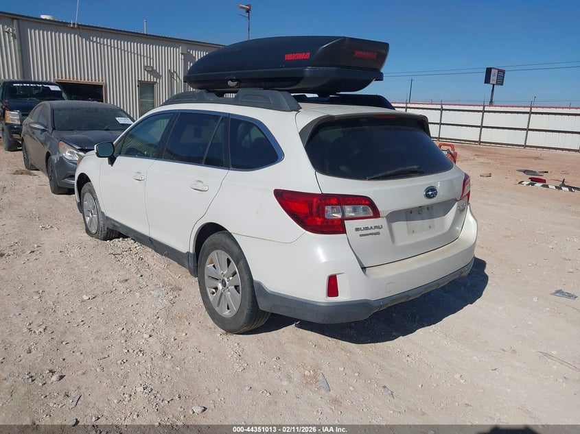 Vin: 4s4bsacc7f3260865, lot: 44847467, subaru outback 2.5i premium 20153