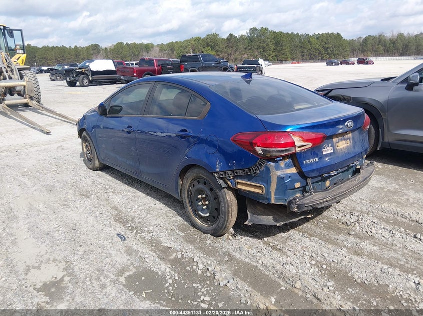 Vin: 3kpfk4a79je260011, lot: 44847585, kia forte lx 20183