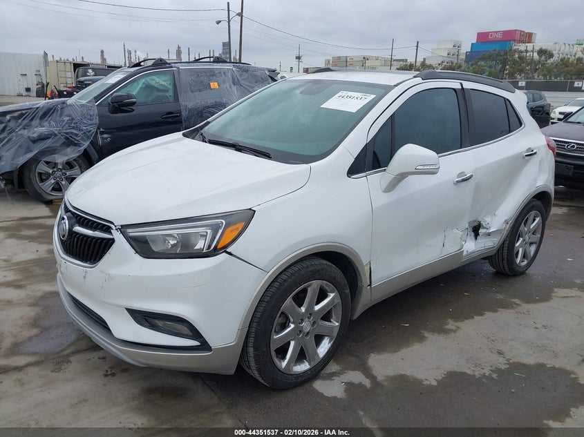 Vin: kl4cjcsb1hb043749, lot: 44847991, buick encore essence 20172