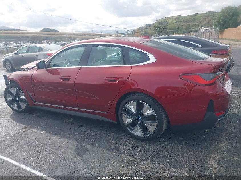 2025 BMW I4 Gran Coupe Edrive40 VIN: WBY23HD03SFU07866 Lot: 44352137
