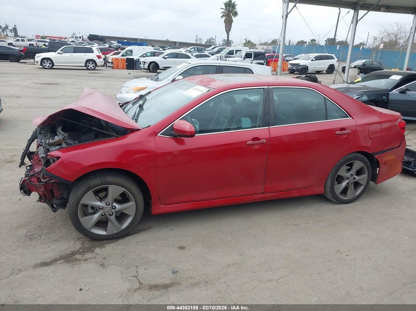 2012 Toyota Camry 2.5 Se Limited Edition red Lot 111044352159 Vin 4T1BF1FK9CU620957