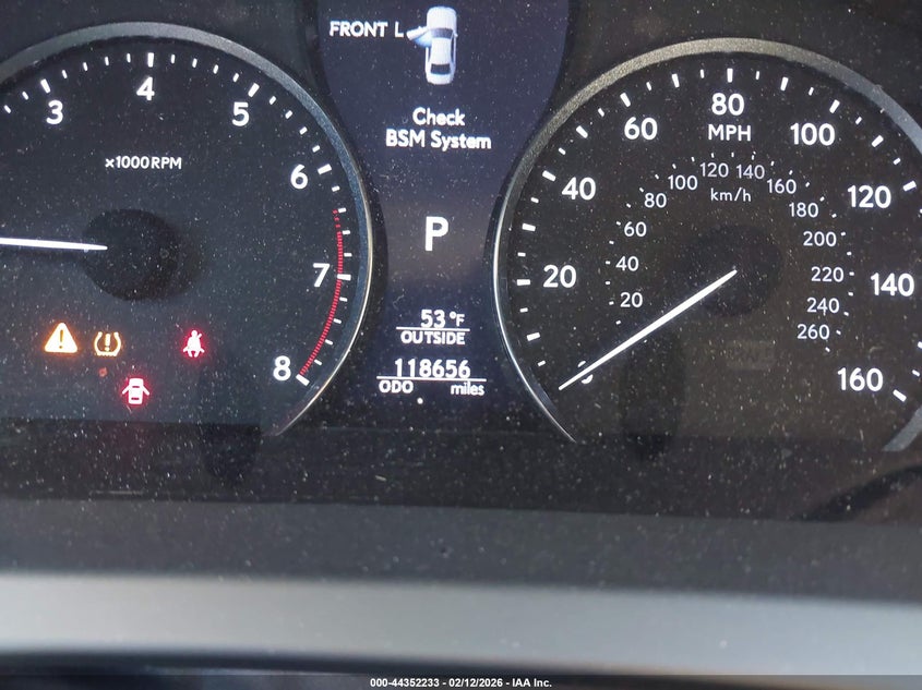 2015 Lexus Ls 460 VIN: JTHBL5EF8F5138437 Lot: 44352233