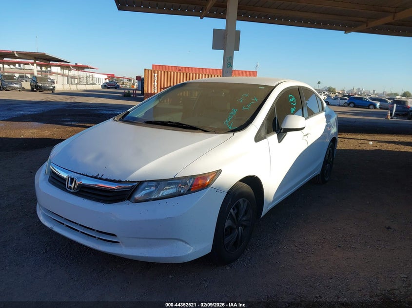 2012 Honda Civic 1.8 Lx Unknown Lot 111044352521 Vin JHMFB2F56CS000188