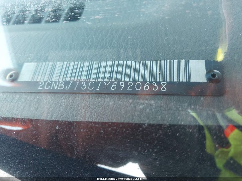 2000 Chevrolet Tracker Hard Top VIN: 2CNBJ13C1Y6920638 Lot: 44353107