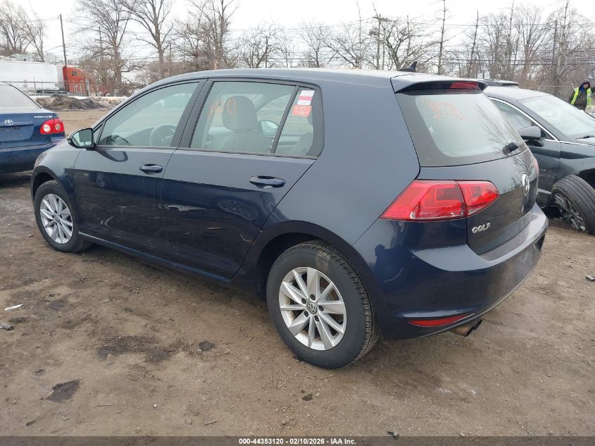2015 Volkswagen Golf Tsi S 4-Door