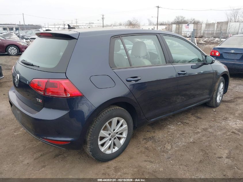 2015 Volkswagen Golf Tsi S 4-Door