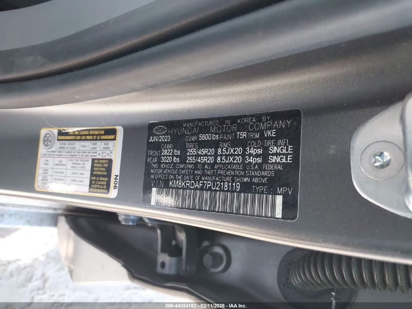 2023 Hyundai Ioniq 5 Limited VIN: KM8KRDAF7PU218119 Lot: 44354162