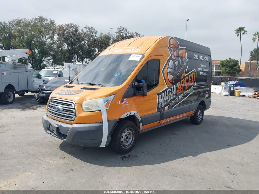 Vin: 1ftnr2xg3fka03109, lot: 44851365, ford transit-250 20152