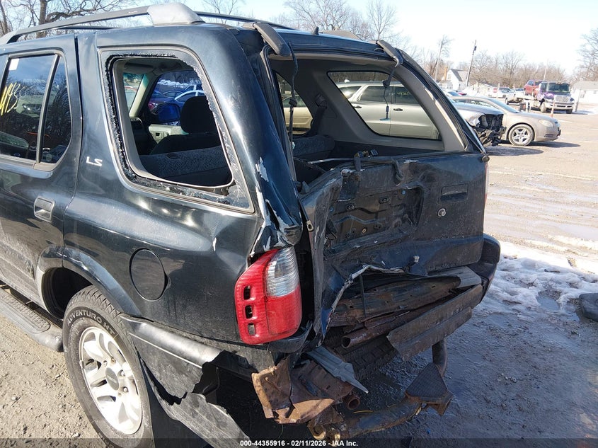 2002 Isuzu Rodeo Ls 3.2L/Lse 3.2L V6/S/S 3.2L V6 VIN: 4S2DM58W224302529 Lot: 44355916