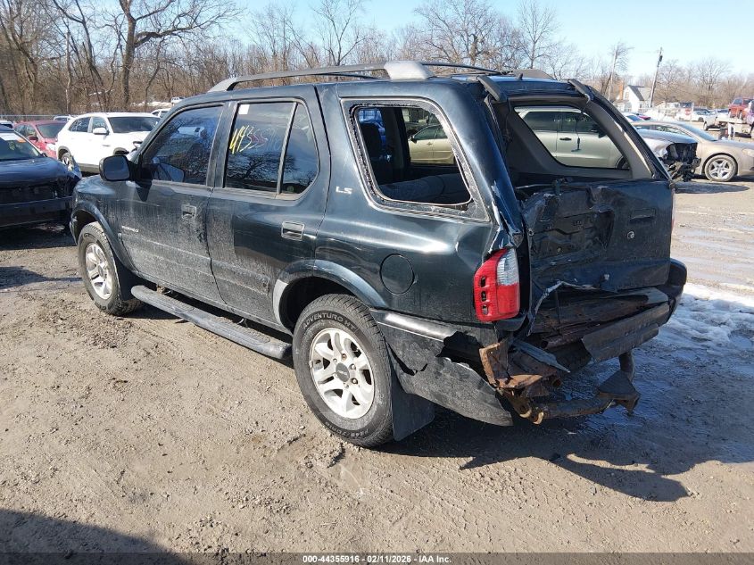 2002 Isuzu Rodeo Ls 3.2L/Lse 3.2L V6/S/S 3.2L V6