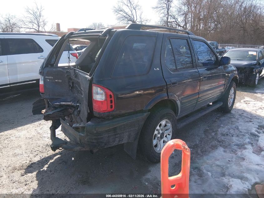 2002 Isuzu Rodeo Ls 3.2L/Lse 3.2L V6/S/S 3.2L V6
