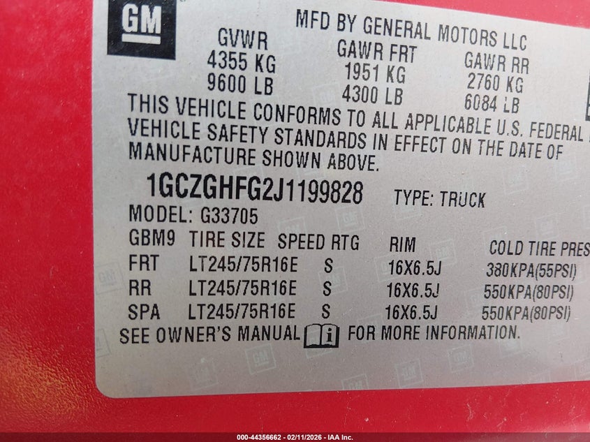 2018 CHEVROLET EXPRESS 3500 WORK VAN · Фото 9