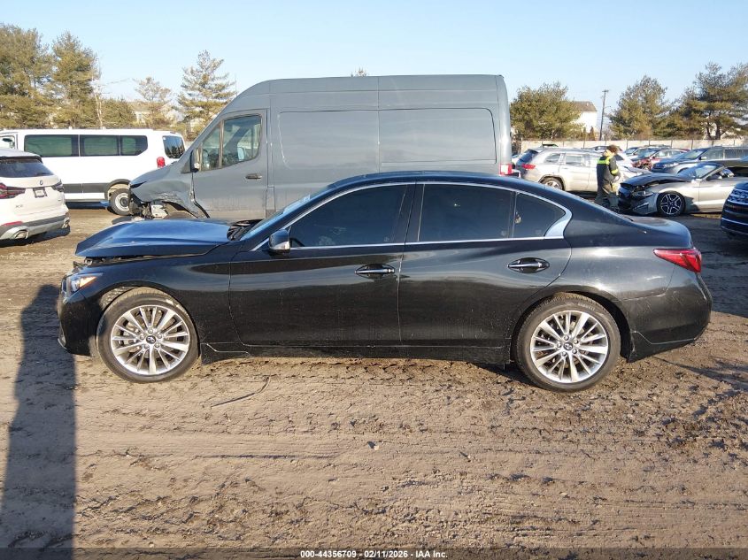 2021 Infiniti Q50 Luxe Awd VIN: JN1EV7BR2MM750187 Lot: 44356709