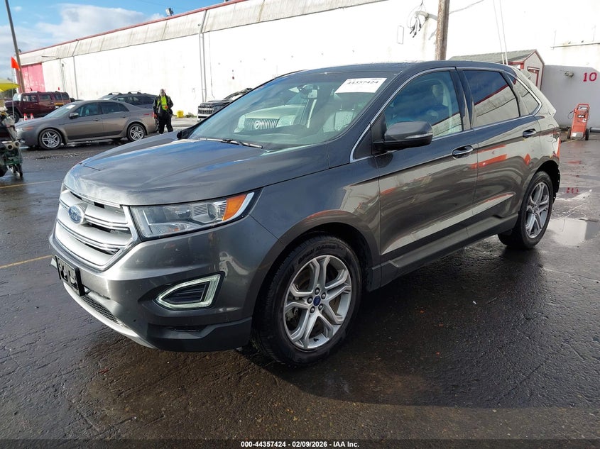 Vin: 2fmtk4k9xfbb22149, lot: 44853886, ford edge titanium 20152