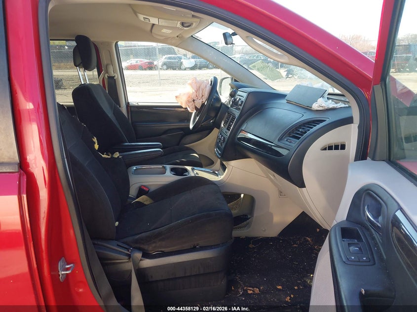 2012 Dodge Caravan Grand Sxt red Lot 111044358129 Vin 2C4RDGCGXCR321857