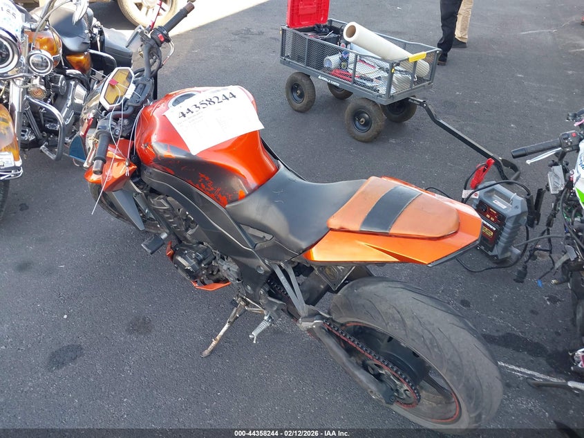 2012 Kawasaki Kawasaki Zr1000 D orange Lot 111044358244 Vin JKAZRCD14CA028541