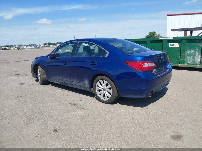 Vin: 4s3bnbc6xg3063234, lot: 44855135, subaru legacy 2.5i premium 20163