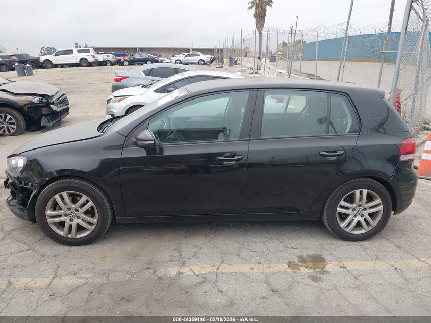 2012 Volkswagen Golf 2.5 2.5L 4-Door black Lot 111044359140 Vin WVWDB7AJ5CW115352