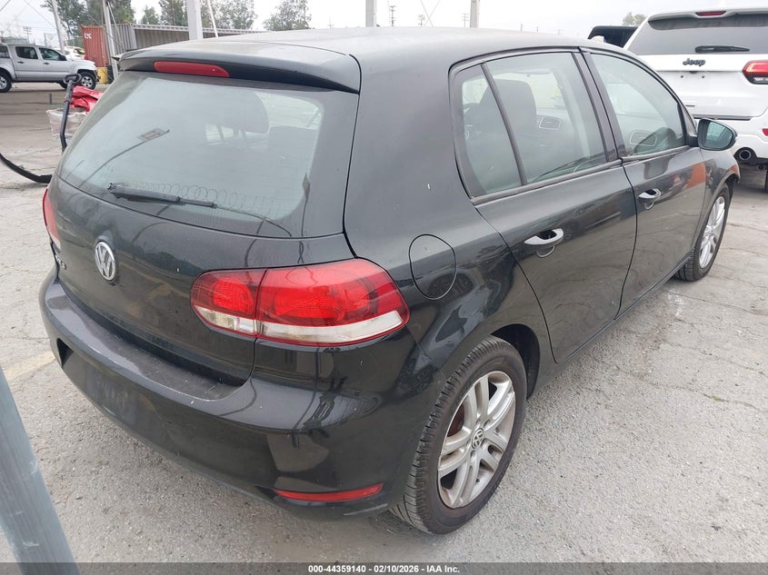 2012 Volkswagen Golf 2.5 2.5L 4-Door black Lot 111044359140 Vin WVWDB7AJ5CW115352