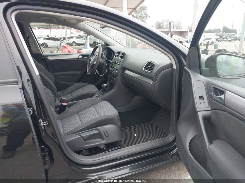 2012 Volkswagen Golf 2.5 2.5L 4-Door black Lot 111044359140 Vin WVWDB7AJ5CW115352