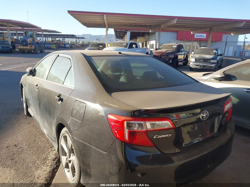 2012 TOYOTA CAMRY SEDAN 2.5L I-4 DOHC, VVT, 178HP