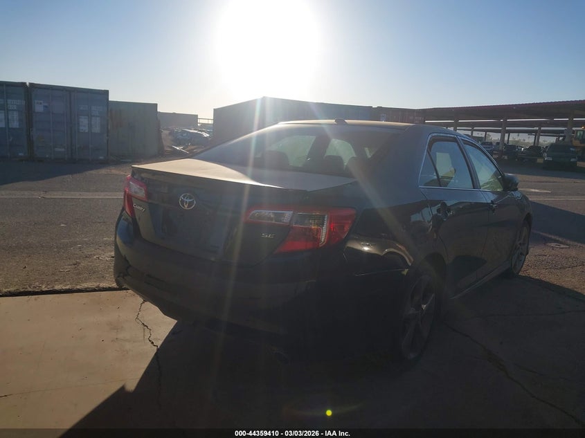 2012 TOYOTA CAMRY SEDAN 2.5L I-4 DOHC, VVT, 178HP