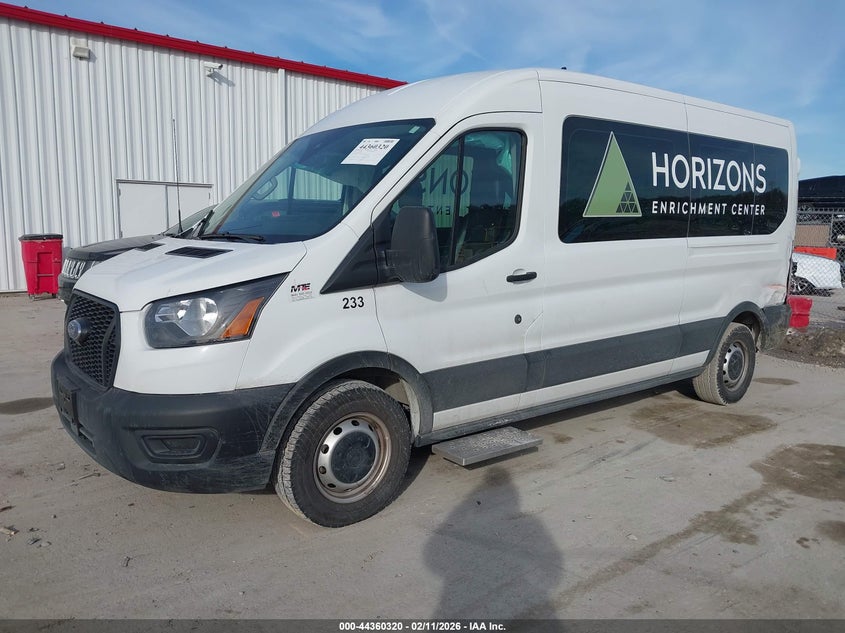 Vin: 1fbax2c84pkb53058, lot: 44856782, ford transit-350 passenger van xl 20232