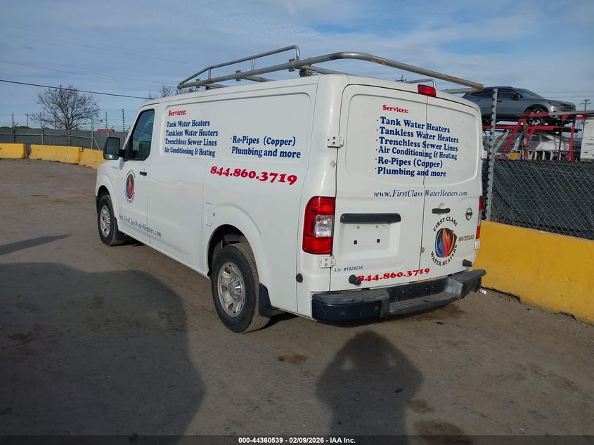 2019 Nissan Nv Cargo Nv2500 Hd Sv V6