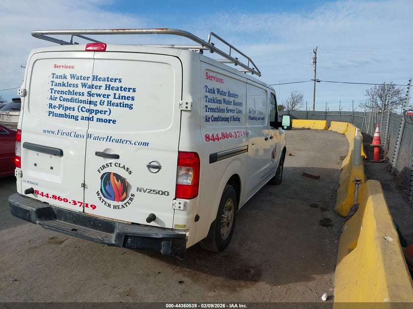 2019 Nissan Nv Cargo Nv2500 Hd Sv V6