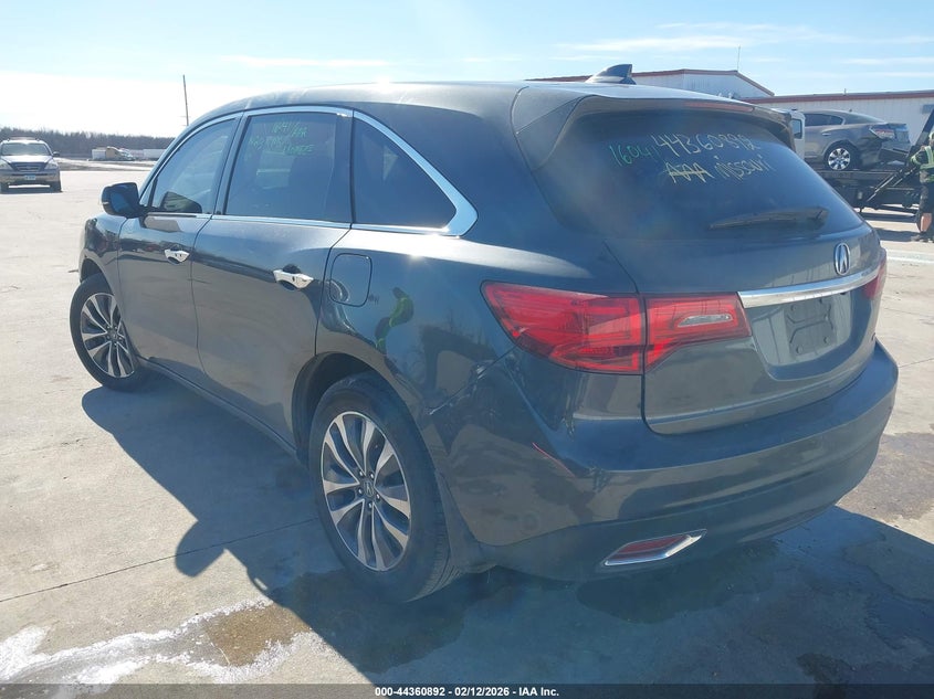 2016 Acura Mdx Technology Acurawatch Plus Packages/Technology Package