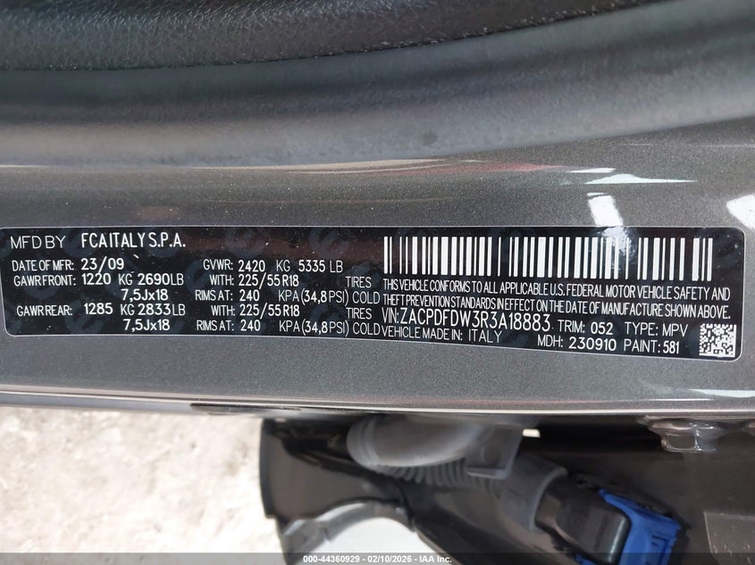 2024 Dodge Hornet R/T Plus Eawd VIN: ZACPDFDW3R3A18883 Lot: 44360929