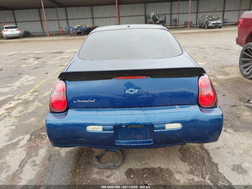 2005 Chevrolet Monte Carlo Ls VIN: 2G1WW12E159122945 Lot: 44361588