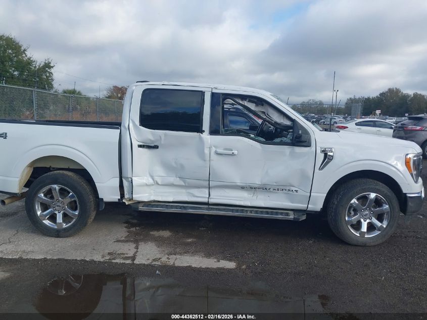 2022 Ford F-150 Lariat VIN: 1FTEW1EP5NKD44354 Lot: 44362512