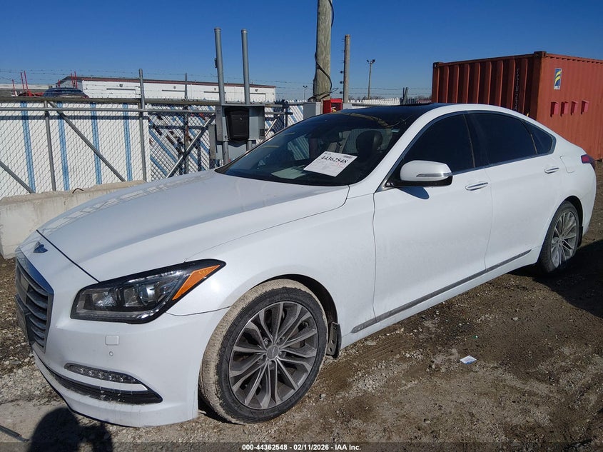Vin: kmhgn4jexgu112563, lot: 44859010, hyundai genesis 3.8 20162