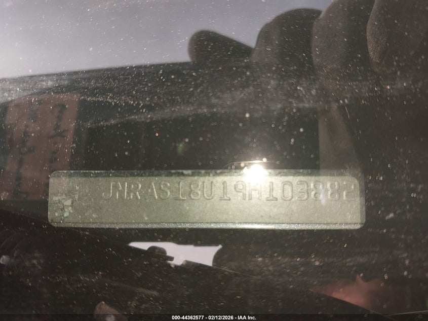 2009 Infiniti Fx35 VIN: JNRAS18U19M103882 Lot: 44362577