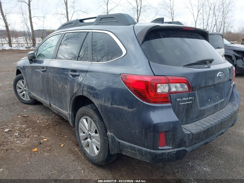 Vin: 4s4bsbhc7g3314908, lot: 44859181, subaru outback 2.5i premium 20163