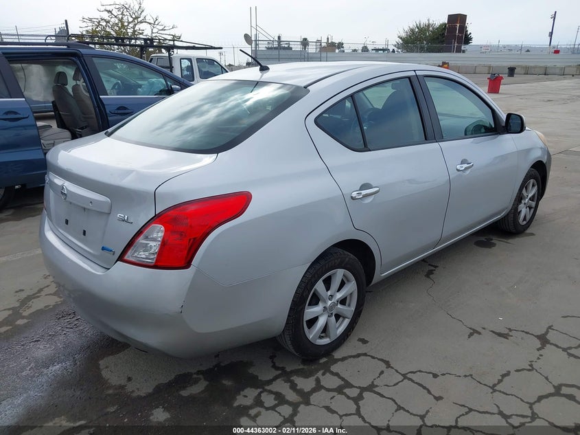2012 Nissan Versa 1.6 1.6 Sl grey Lot 111044363002 Vin 3N1CN7AP4CL814553