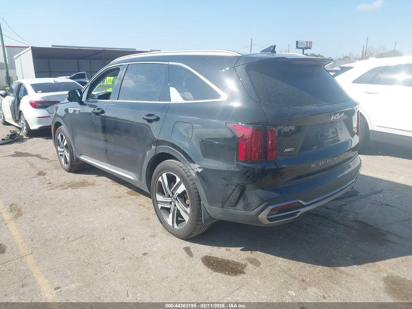 Vin: kndrmdlh3n5088265, lot: 44859657, kia sorento plug-in hybrid sx prestige 20223