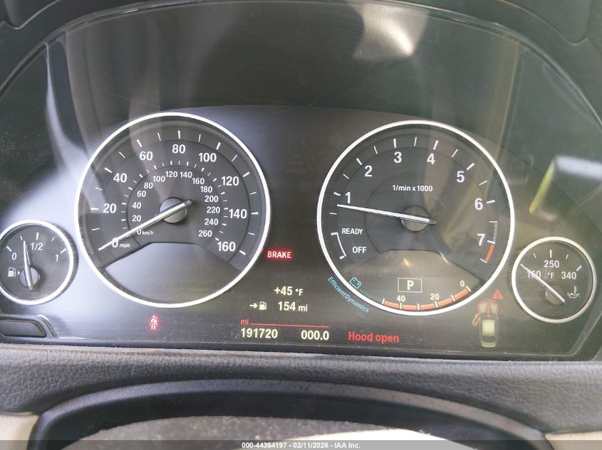 2015 BMW 328I xDrive VIN: WBA3B5C57FF961600 Lot: 44364197