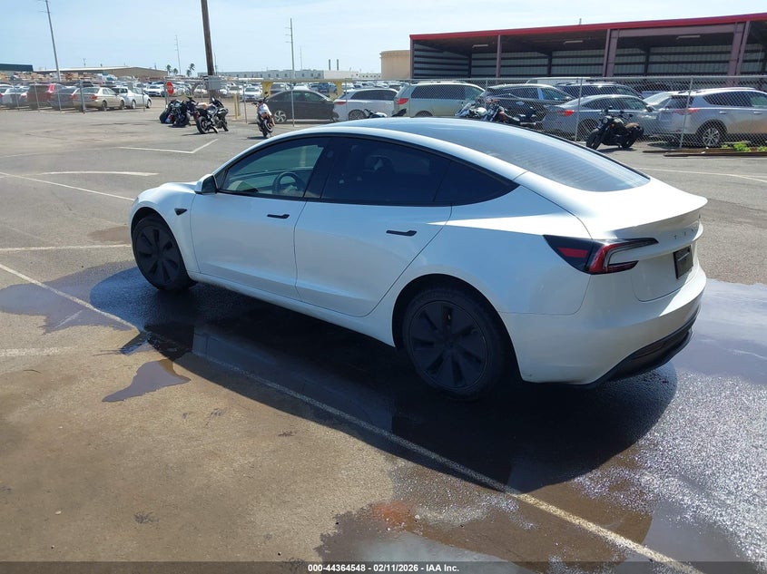 Vin: 5yj3e1ea0sf981943, lot: 44861010, tesla model 3 long range rear-wheel drive/standard rear-wheel drive 20253