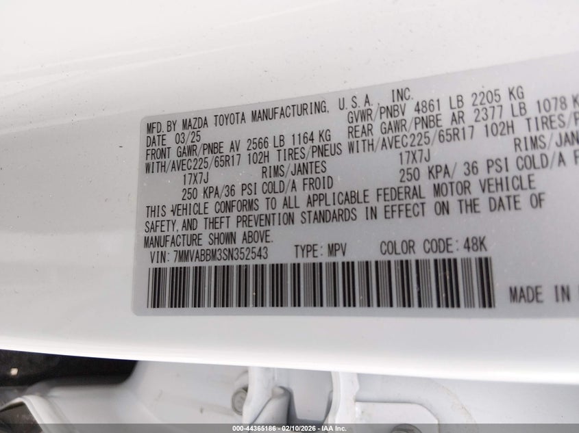 2025 Mazda Cx-50 2.5 S Preferred Package VIN: 7MMVABBM3SN352543 Lot: 44365186