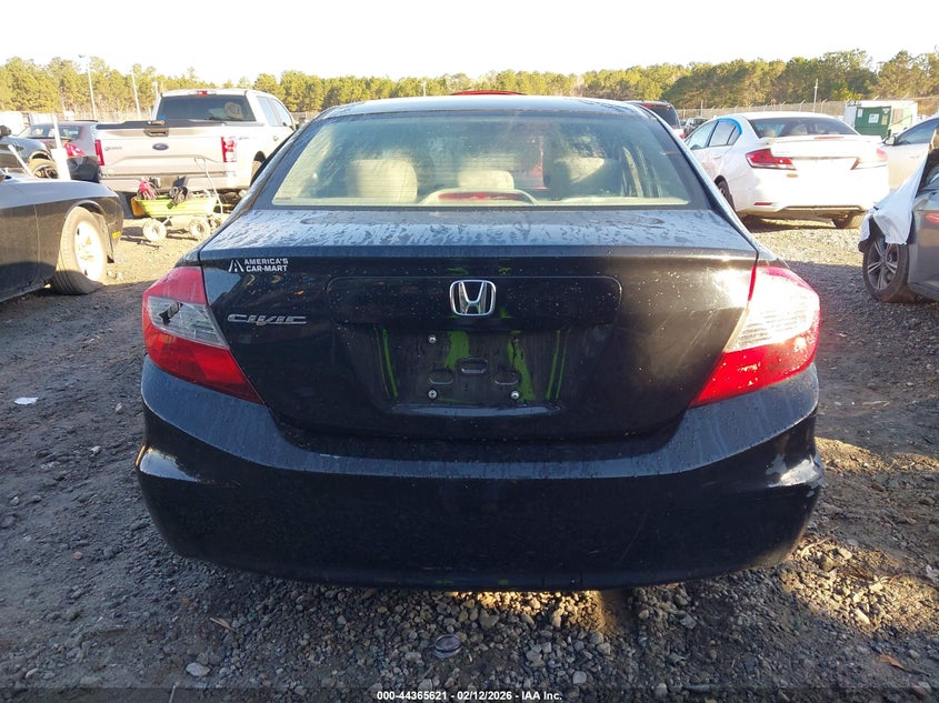 19XFB2F58CE079061 2012 Honda Civic 1.8 Lx black